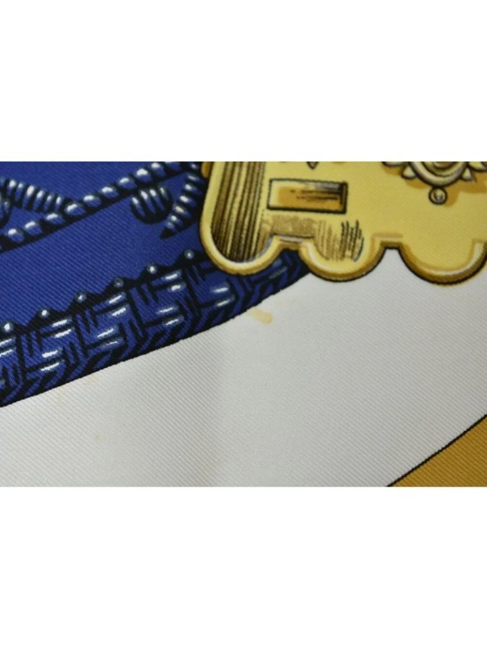 Hermes Carre 90 Scarf Vintage Etriers Stirrup Fantasy Blue